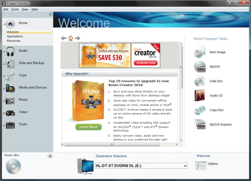 roxio creator download free full version windows vista
